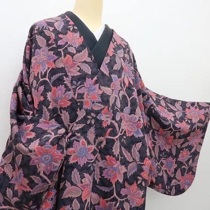 【中古】六花-RIKKA- 美品 正絹 道中着 着物 A4229
