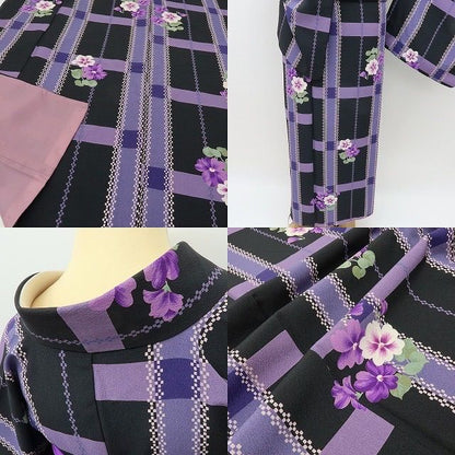 【中古】六花-RIKKA- 美品未着用 松田聖子プロデュース SEIKO MATSUDA トールサイズ 小紋 着物 A4230