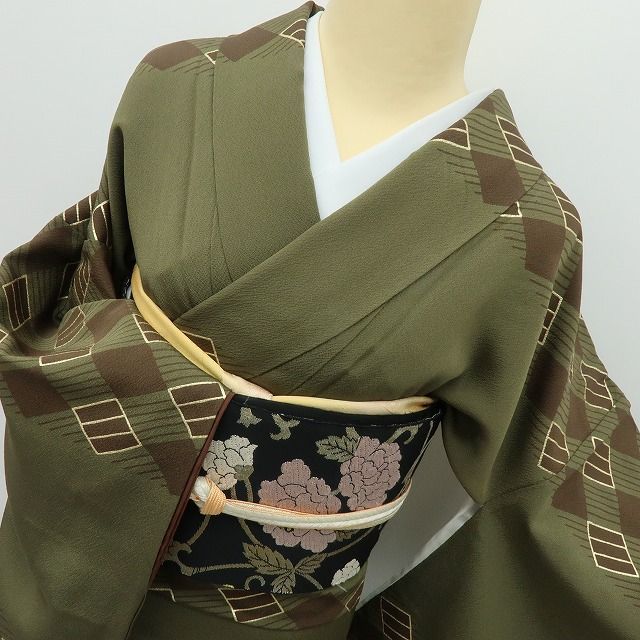 【中古】六花-RIKKA- 正絹 花井幸子落款 訪問着 着物 A4325