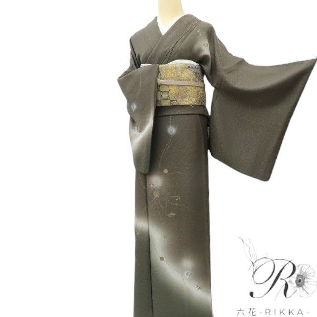 【中古】六花-RIKKA- 正絹 トールサイズ 宝尽くし 訪問着 着物 A4330