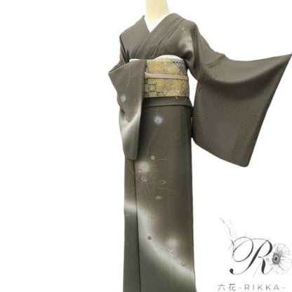 【中古】六花-RIKKA- 正絹 トールサイズ 宝尽くし 訪問着 着物 A4330