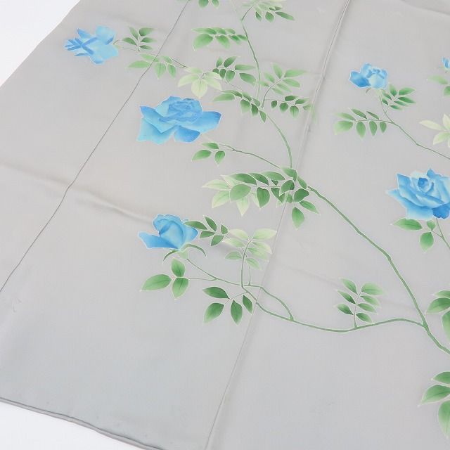 【中古】六花-RIKKA-正絹 薔薇  訪問着 着物 A4346