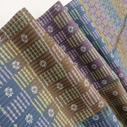 【新古品】六花-RIKKA- 新品 さが美謹製 正絹 丹後ちりめん トールサイズ 仕付け糸付 小紋 着物 A4365