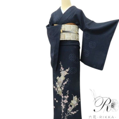 【中古】六花-RIKKA- 美品 正絹 やまと誂製 訪問着 着物 A4468