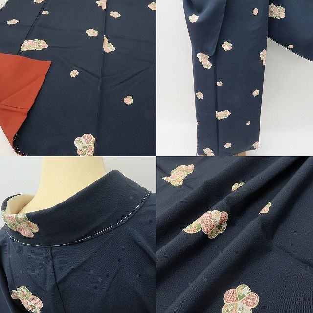【新古品】六花-RIKKA- 新品 正絹 飛び柄 仕付け糸付 小紋 着物 A4475