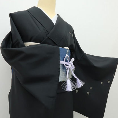 【中古】六花-RIKKA- 美品 正絹 猫 トールサイズ 付下げ 着物 A4483