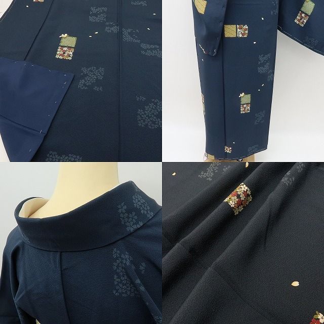 【新古品】六花-RIKKA- 新品 正絹 仕付け糸付 飛び柄 小紋 着物 A4486
