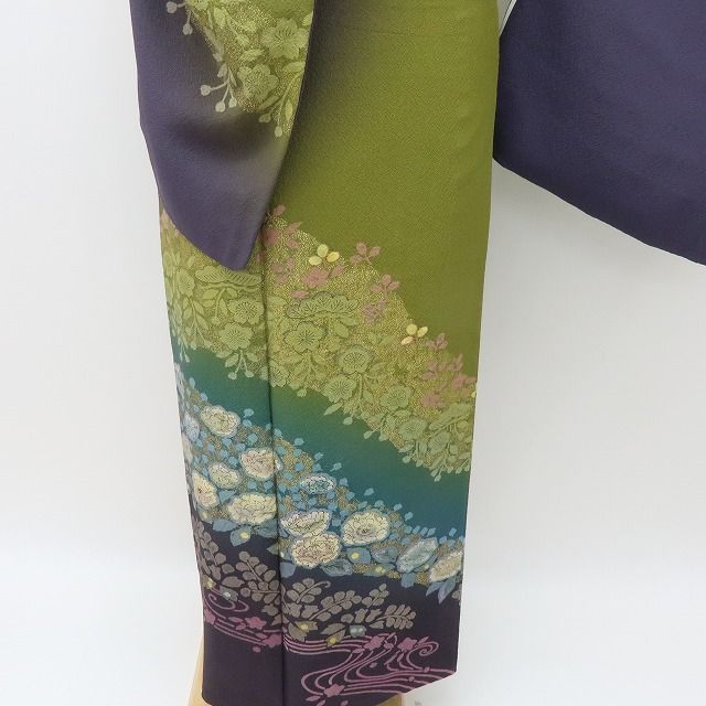 【中古】六花-RIKKA- 美品 正絹 トールサイズ 訪問着 着物 A4497