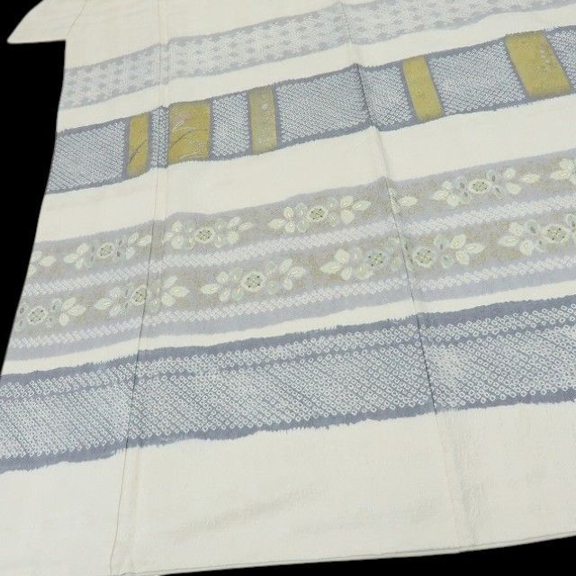 【中古】六花-RIKKA- 正絹 絞り 刺繍 トールサイズ  訪問着 着物 A4502