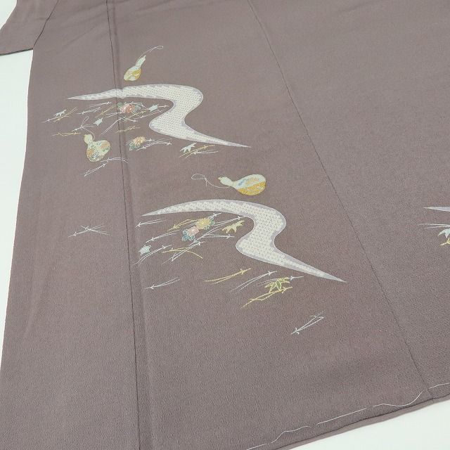 【中古】六花-RIKKA- 美品未着用 正絹 刺繍 訪問着 着物 A4540
