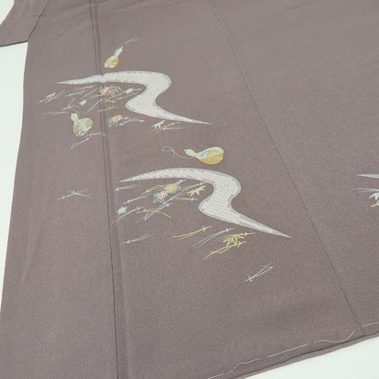 【中古】六花-RIKKA- 美品未着用 正絹 刺繍 訪問着 着物 A4540