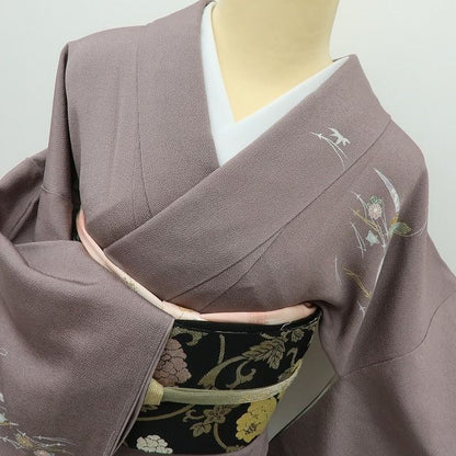 【中古】六花-RIKKA- 美品未着用 正絹 刺繍 訪問着 着物 A4540