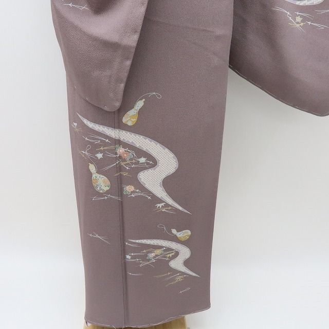 【中古】六花-RIKKA- 美品未着用 正絹 刺繍 訪問着 着物 A4540
