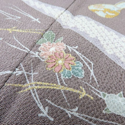 【中古】六花-RIKKA- 美品未着用 正絹 刺繍 訪問着 着物 A4540