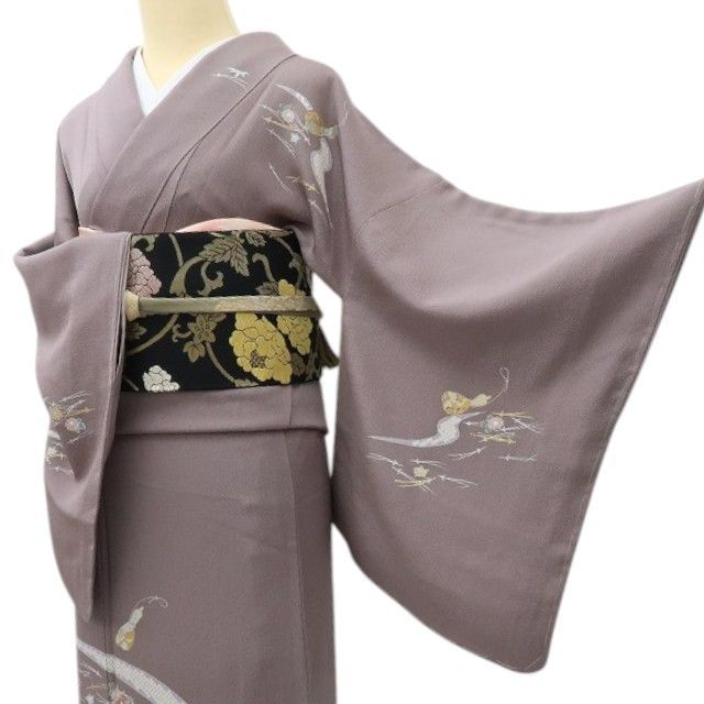 【中古】六花-RIKKA- 美品未着用 正絹 刺繍 訪問着 着物 A4540