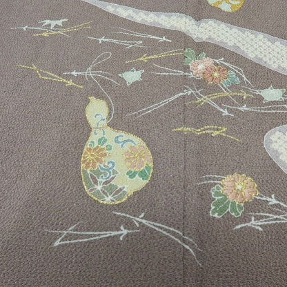 【中古】六花-RIKKA- 美品未着用 正絹 刺繍 訪問着 着物 A4540