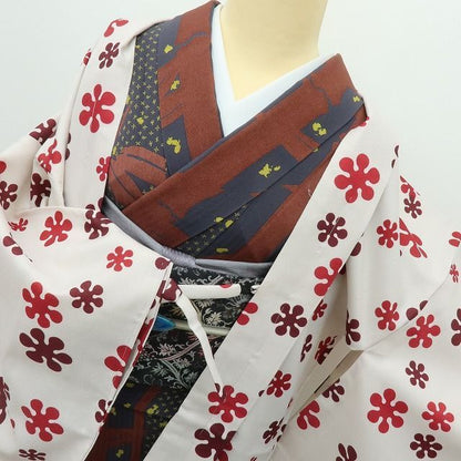【新古品】六花-RIKKA- 新品 洗える着物 羽織紐付 ロング丈 長羽織 着物