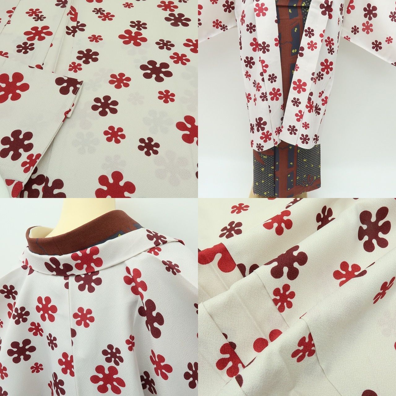 【新古品】六花-RIKKA- 新品 洗える着物 羽織紐付 ロング丈 長羽織 着物