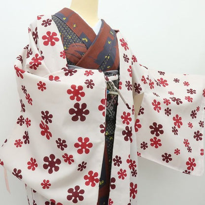 【新古品】六花-RIKKA- 新品 洗える着物 羽織紐付 ロング丈 長羽織 着物
