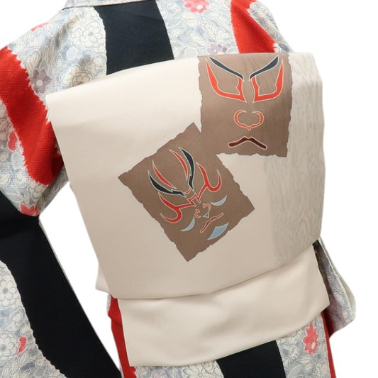 【新古品】六花-RIKKA- 新品 正絹 歌舞伎 なごや帯 着物 A4588