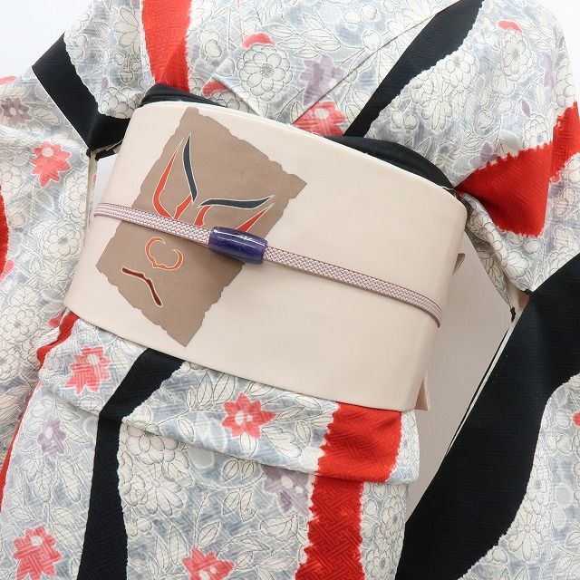 【新古品】六花-RIKKA- 新品 正絹 歌舞伎 なごや帯 着物 A4588