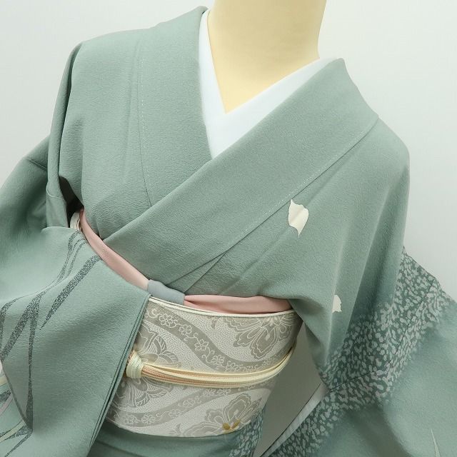 【中古】六花-RIKKA- 正絹 トールサイズ 訪問着 着物 A4602