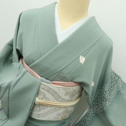 【中古】六花-RIKKA- 正絹 トールサイズ 訪問着 着物 A4602