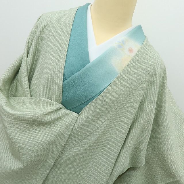 【中古】六花-RIKKA- 美品 正絹 ロング丈　優しく薫る春の友　道中着 着物 A4604
