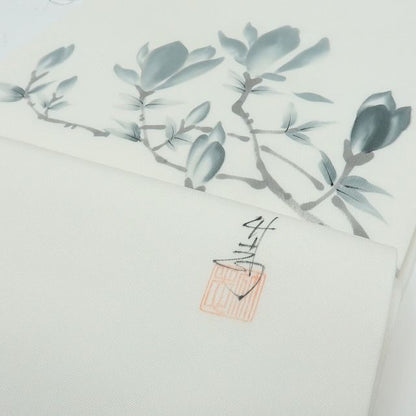 【中古】六花-RIKKA- 正絹 額縁仕立て 開きなごや帯 着物 A4623