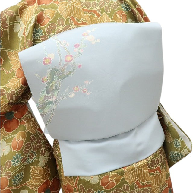 【中古】六花-RIKKA- 美品 正絹 作家物落款 なごや帯 着物 A4625