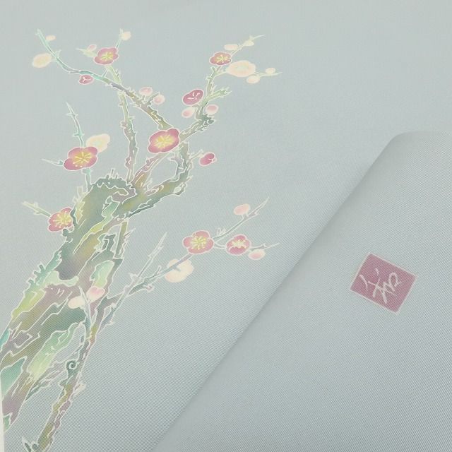 【中古】六花-RIKKA- 美品 正絹 作家物落款 なごや帯 着物 A4625