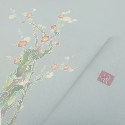 【中古】六花-RIKKA- 美品 正絹 作家物落款 なごや帯 着物 A4625