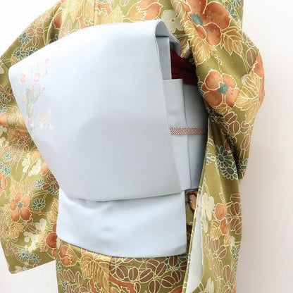 【中古】六花-RIKKA- 美品 正絹 作家物落款 なごや帯 着物 A4625