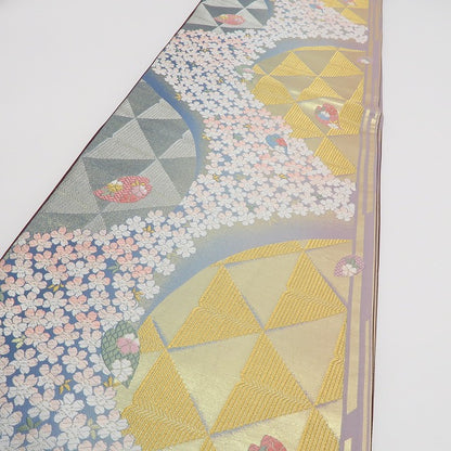 六花-RIKKA- 美品 正絹 締めた瞬間、桜満開♪ 着物 着物 訪問着 付下げ 袋帯 A5951