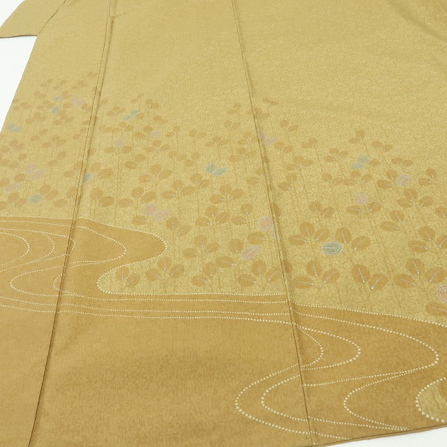 六花-RIKKA- 美品 正絹 萩 木漏れ日から、こんにちは！ 紬訪問着 着物 A5956