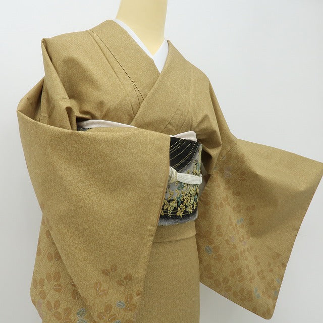 六花-RIKKA- 美品 正絹 萩 木漏れ日から、こんにちは！ 紬訪問着 着物 A5956