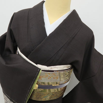六花-RIKKA- 新品 正絹 仕付け糸付 赤城絞り ただならぬ静けさに、カラリ。糸車♪ 紬訪問着 着物 A5957