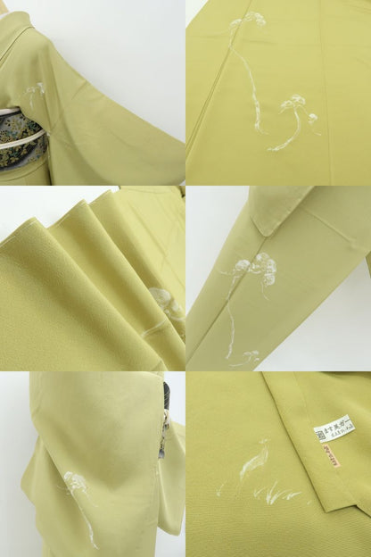 六花-RIKKA- 新品 正絹 仕付け糸付 それクラゲ？いいえ、笠松です！ 訪問着 着物 A5965