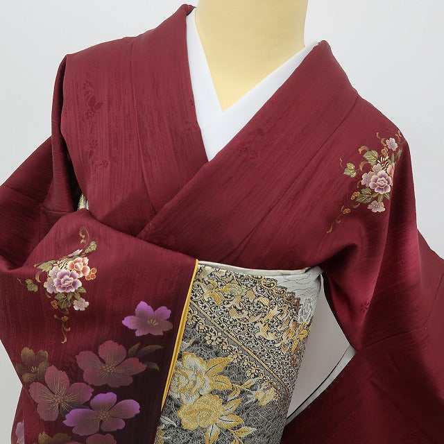 六花-RIKKA- 美品 正絹 やまと誂製 刺繍 トールサイズ 即完成！憧れの着物美人☆ 訪問着・袋帯 ２点セット 着物 A5966