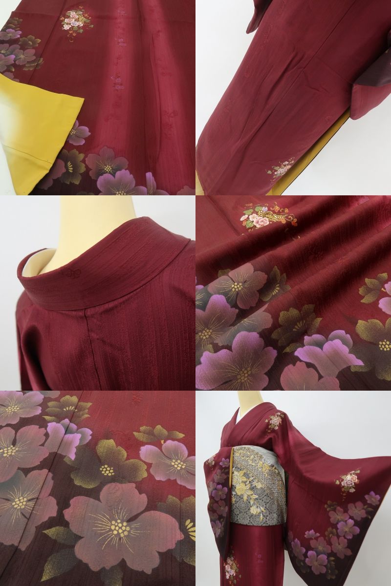 六花-RIKKA- 美品 正絹 やまと誂製 刺繍 トールサイズ 即完成！憧れの着物美人☆ 訪問着・袋帯 ２点セット 着物 A5966