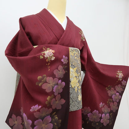 六花-RIKKA- 美品 正絹 やまと誂製 刺繍 トールサイズ 即完成！憧れの着物美人☆ 訪問着・袋帯 ２点セット 着物 A5966