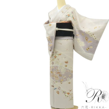 六花-RIKKA- 正絹 小田急謹製 宝尽くし 訪問着 宝ものをまとう、大人の上品！ 着物 A5967-1