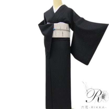 六花-RIKKA- 美品 正絹 アトリエ聖Jin苑 児島廣和落款 兎 全方位にウサギの仕掛け♪ トールサイズ 胴抜き仕立 お召 着物 A5976