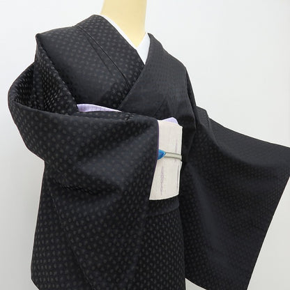 六花-RIKKA- 美品 正絹 アトリエ聖Jin苑 児島廣和落款 兎 全方位にウサギの仕掛け♪ トールサイズ 胴抜き仕立 お召 着物 A5976