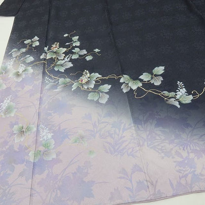六花-RIKKA- 新品 正絹 螺鈿作家 藤本隆士落款 蔦 ディープな美しさにきらり☆ トールサイズ 訪問着 着物 A5979