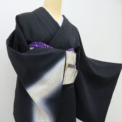 六花-RIKKA- 美品 正絹 麻の葉 トールサイズ まとう、一筋の夜の奇跡☆ 訪問着 着物 A5981
