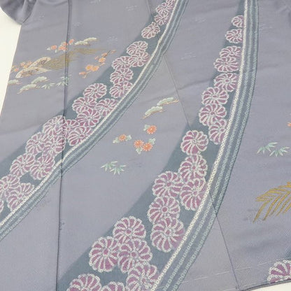 六花-RIKKA- 正絹 絞り 刺繍 トールサイズ アンティークレースのような美技×美技！ 訪問着 着物 A5984
