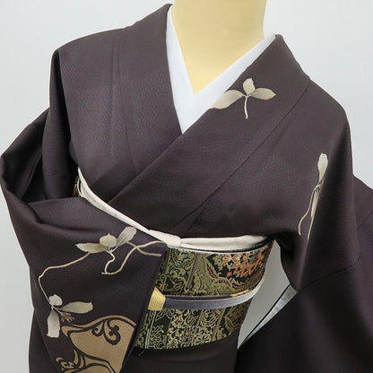 六花-RIKKA- 美品 正絹 作家物落款 あなたのハートを一本釣！アール・ヌーヴォーな美！ 訪問着 着物 A5985