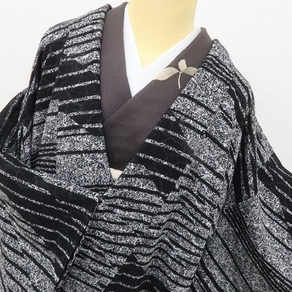 六花-RIKKA- 美品 正絹 ロング丈 甘さを隠してクールに立つ！ 道中着 着物 A5991