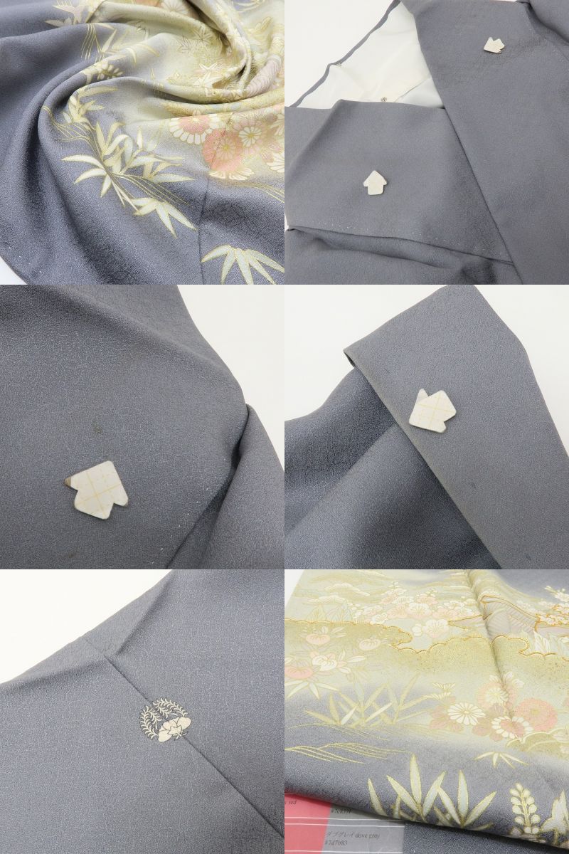 六花-RIKKA- 正絹 金駒刺繡 トールサイズ しっとりしながら目を奪う、日本の美！ 色留袖 着物 A5996